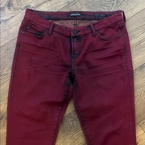 Dear John Women's Deep Red Skinny Jeans
